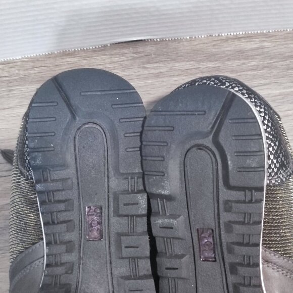 Forever Glam sneakers black and golden metallic colour women's siz 37 (6.5) NWOT - Picture 8 of 9